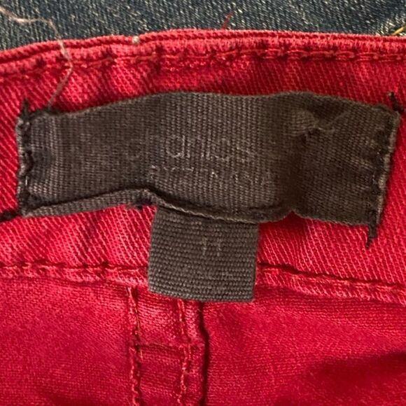 Mechanic Low Rise Red Ankle Jeans. Size 11. - Picture 8 of 9